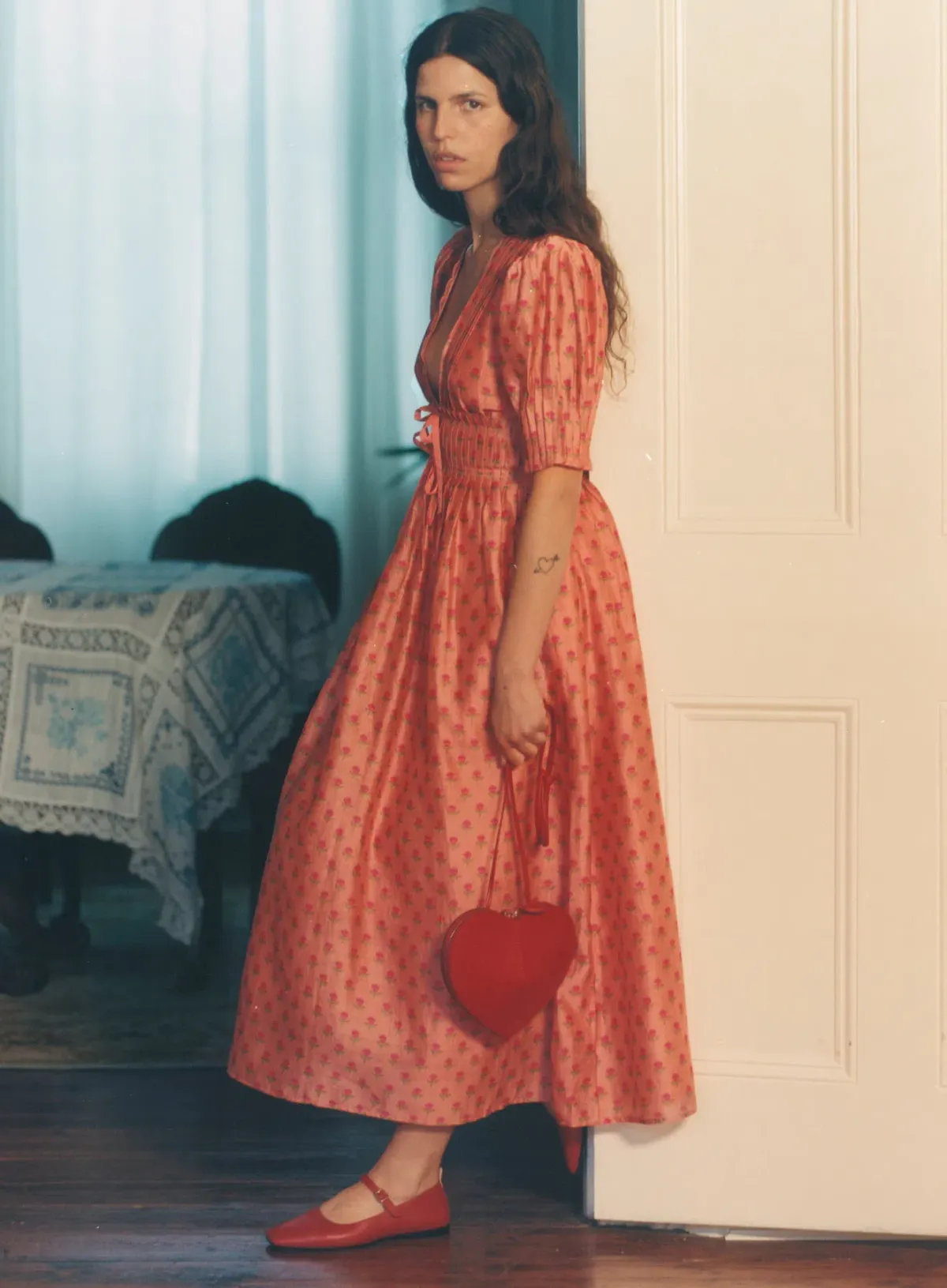 Lovaan Boehm Dress Tiny Rose Pink Size 12 - Image 5