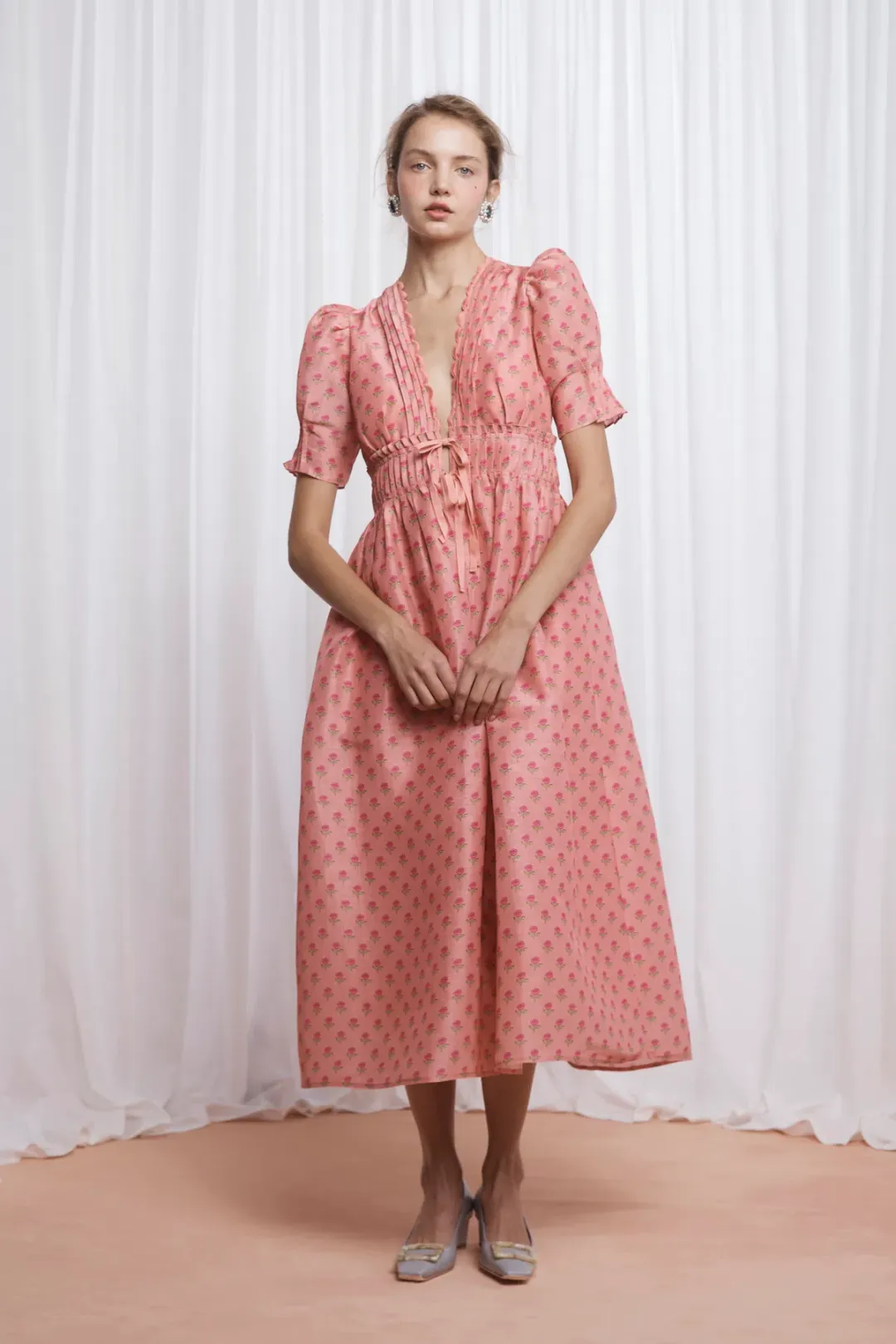 Lovaan Boehm Dress Tiny Rose Size 12 for rent on The Volte - main image