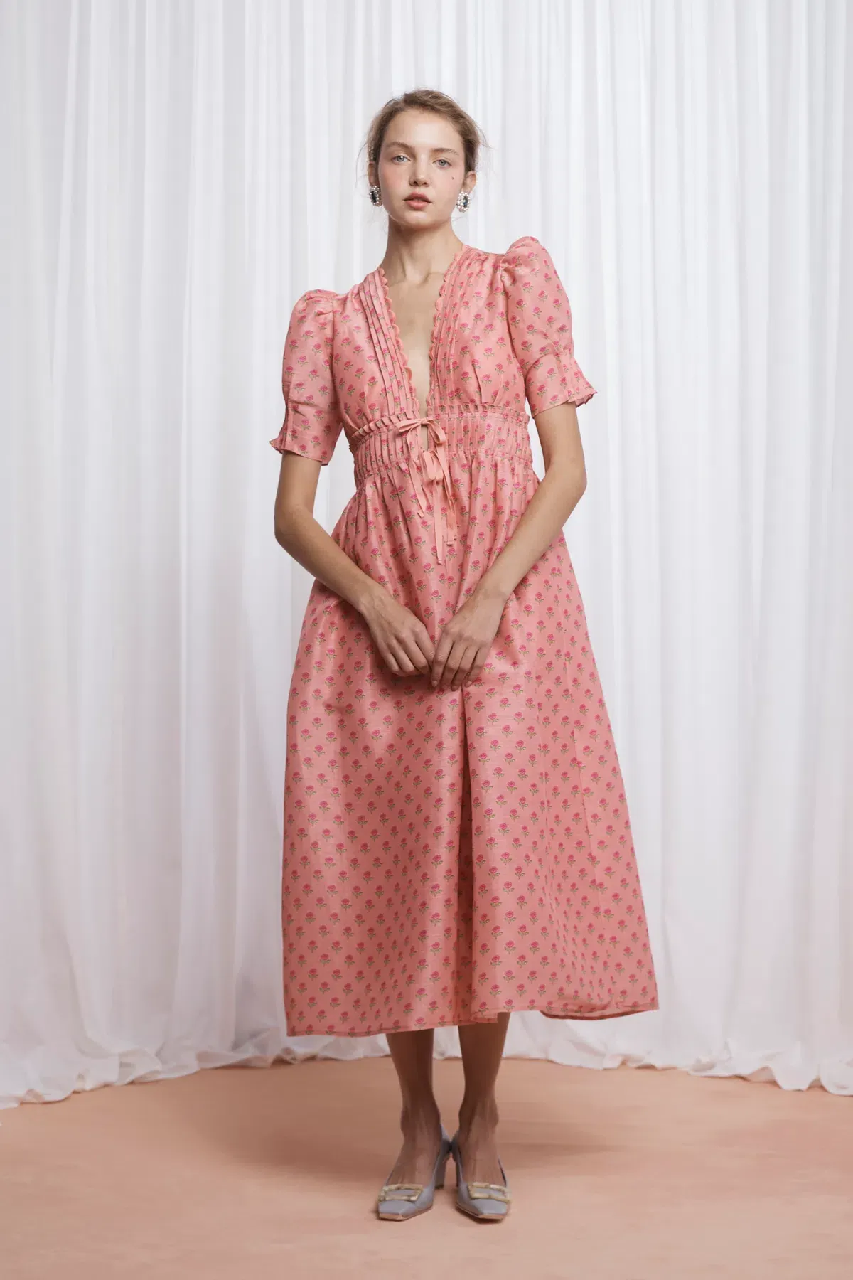 Lovaan Boehm Dress Tiny Rose Size 12 for rent on The Volte - main image