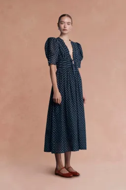 Lovaan Boehm Dress Navy Floral Size 14 for rent on The Volte - image 2