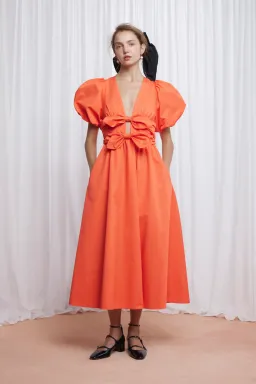 Lovaan Devon Dress Coral Size 10 for rent on The Volte - image 1