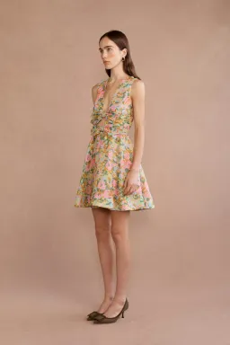 Lovaan Delilah Dress Sienna Floral Size 14 for rent on The Volte - image 3