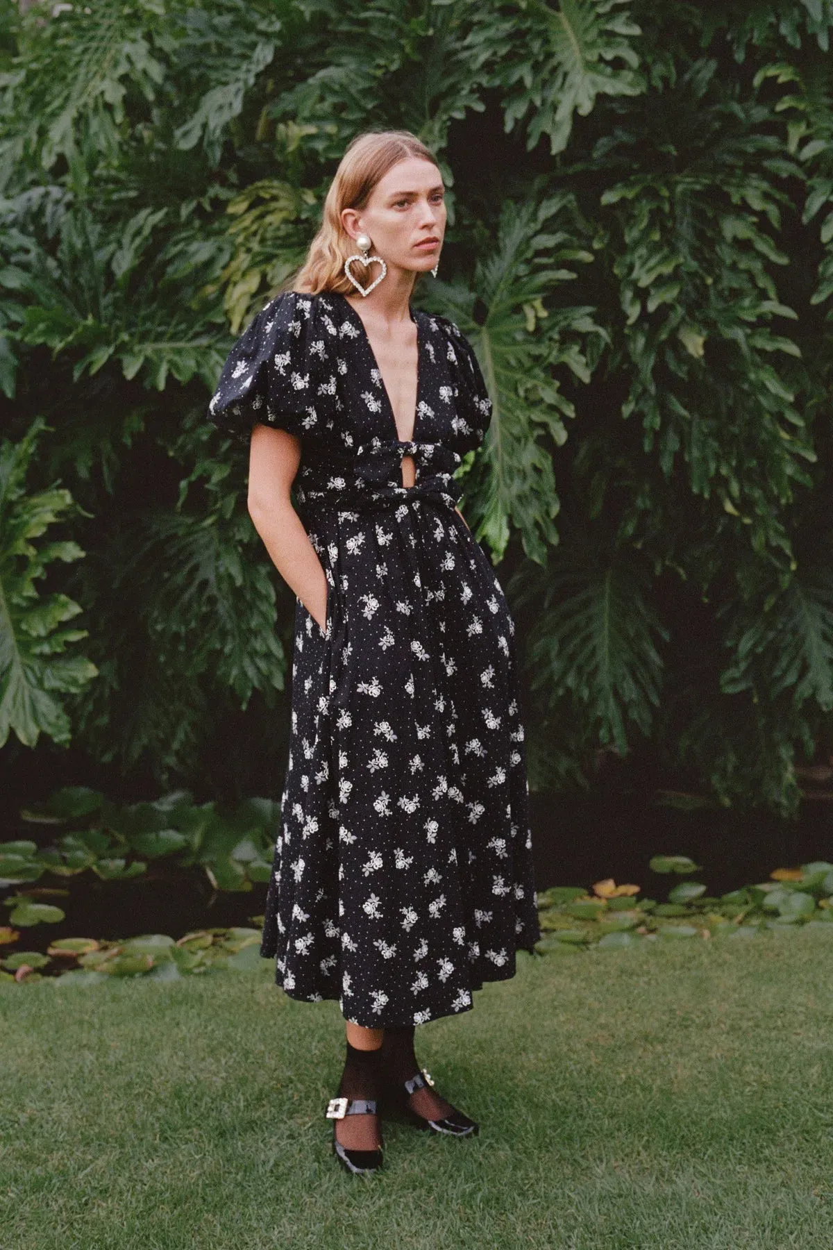 Lovaan Devon Dress Vintage Rose Black Size 12 - Image 5
