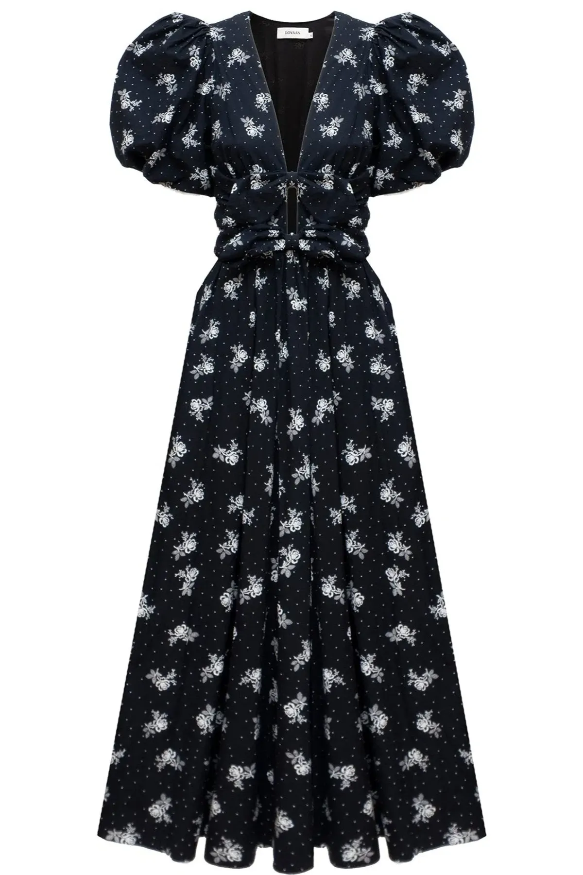 Lovaan Devon Dress Vintage Rose Black Size 14 - Image 4