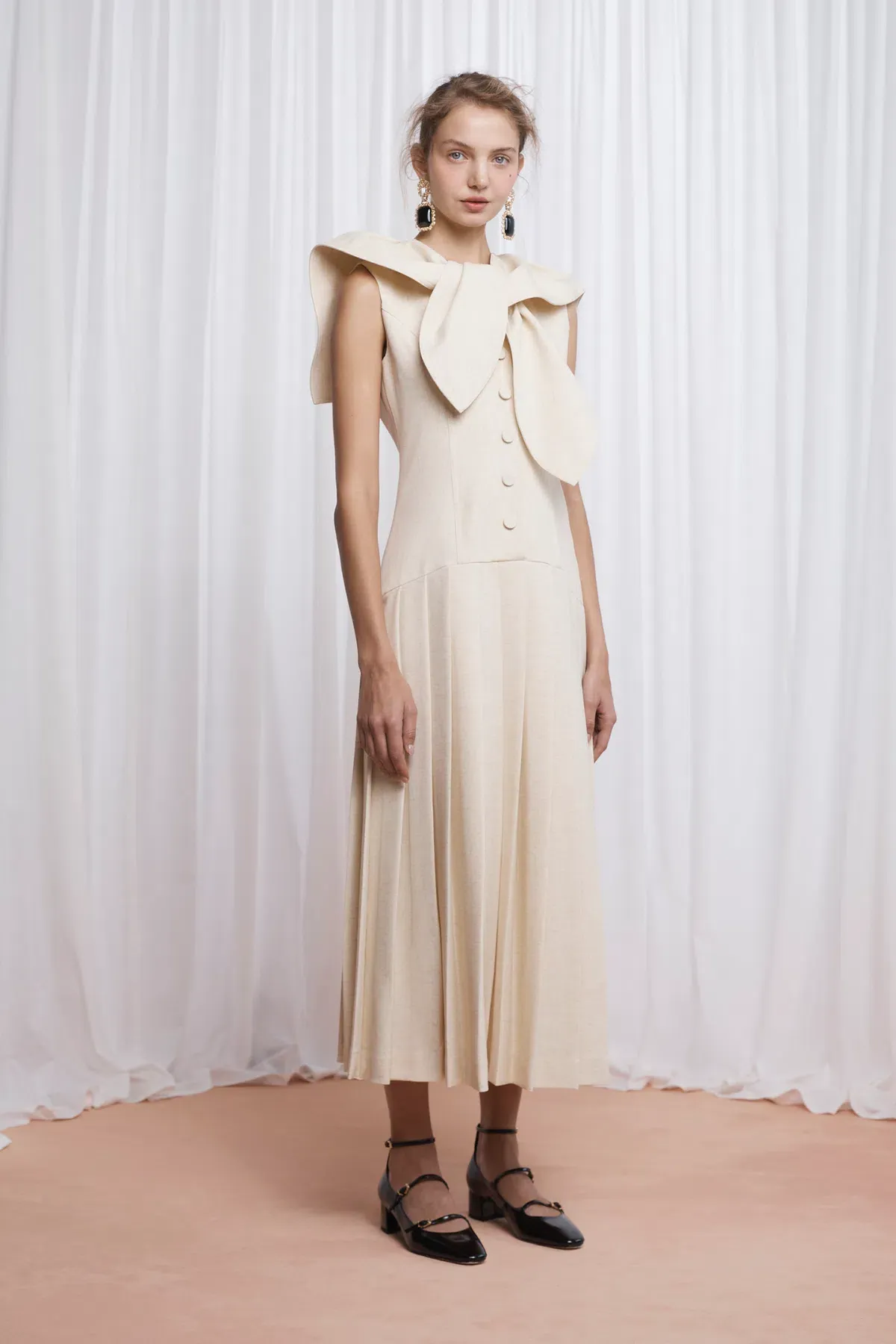Lovaan Elly Dress Butter Size 12 - Image 4