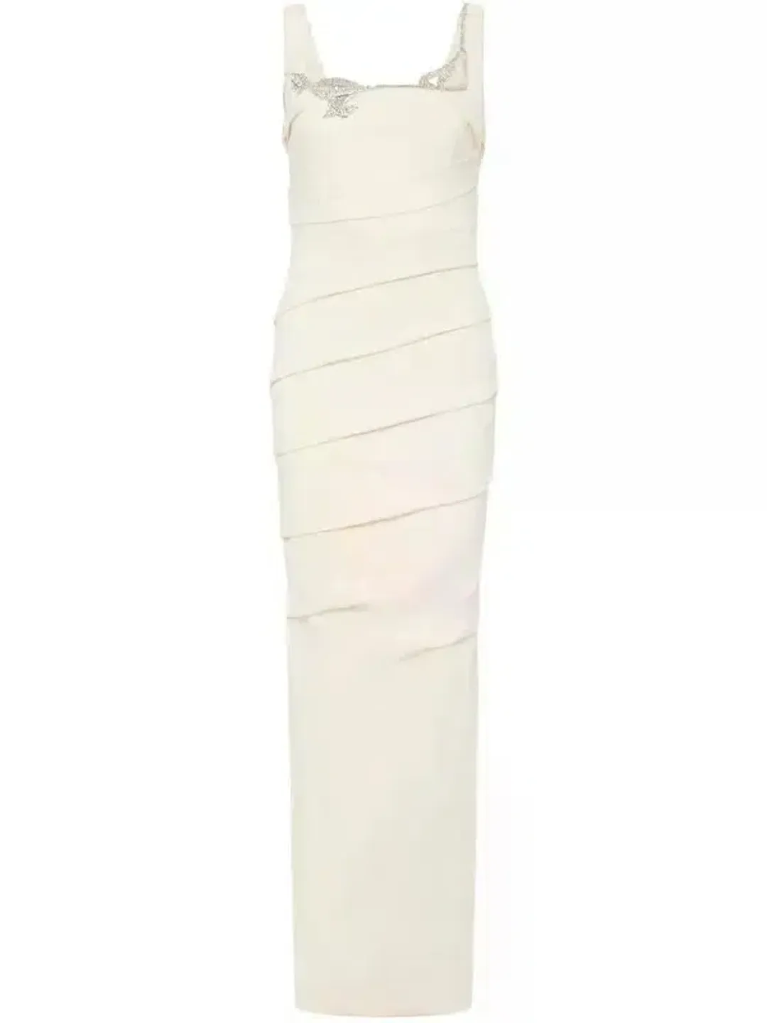 Rachel Gilbert Rhodes Maxi Gown in Cream Size 1 / AU 8 for rent on The Volte - main image