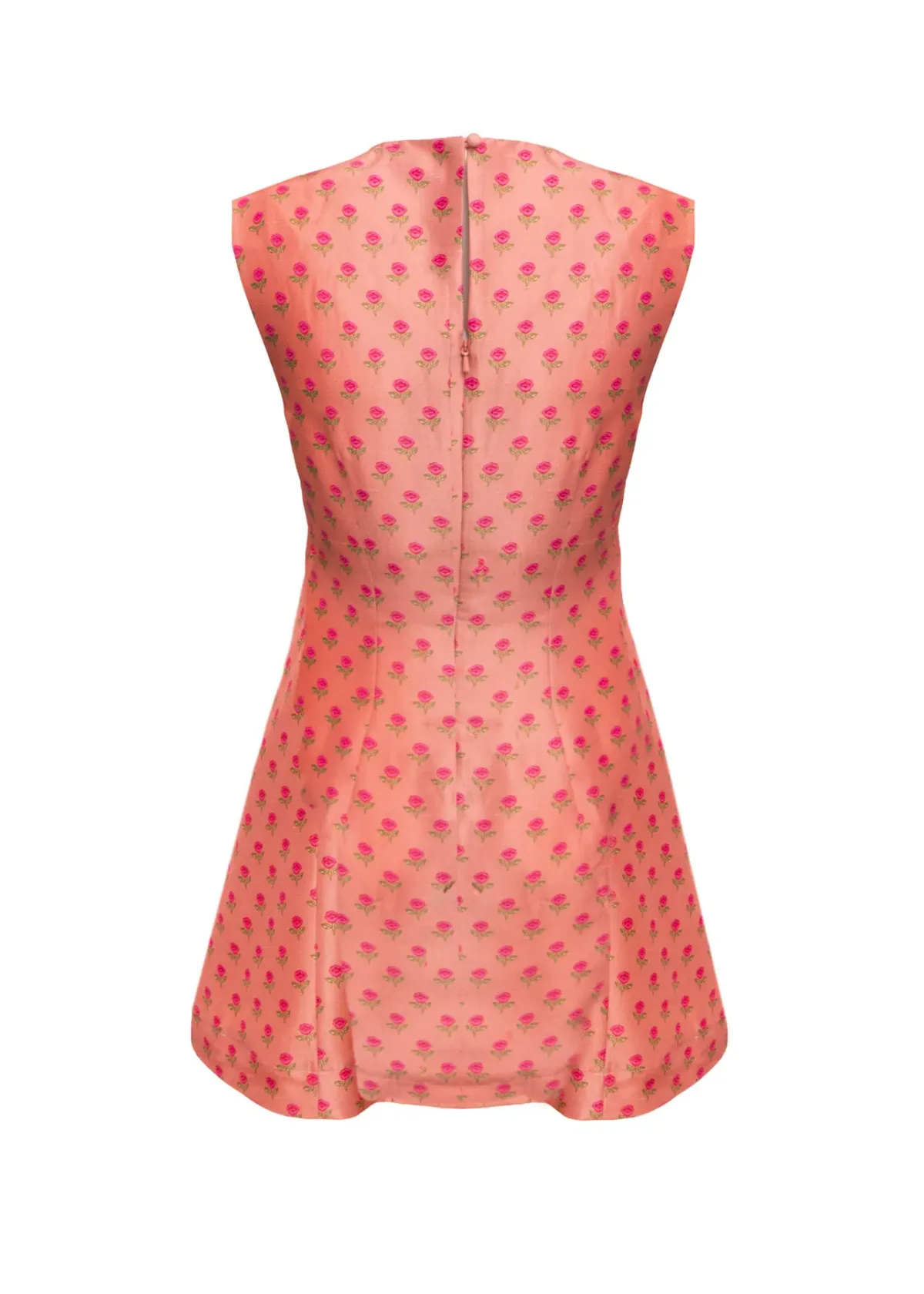 Lovaan Harper Rose Dress Silk Tiny Rose Print Size 8 - Image 5