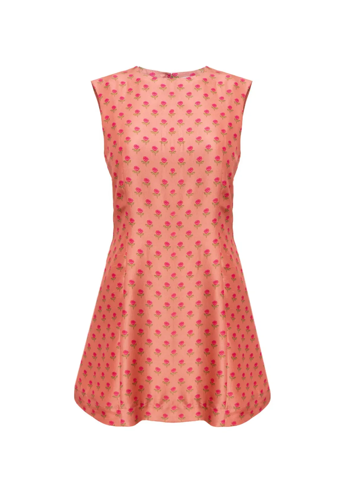 Lovaan Harper Rose Dress Silk Tiny Rose Print Size 8 - Image 6