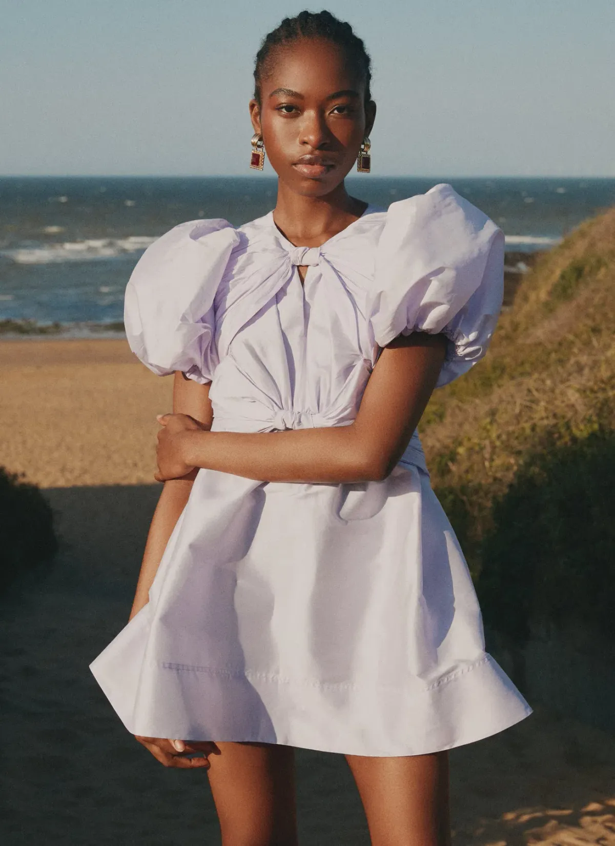 Lovaan Iris Dress Lilac Size 10 - Image 3