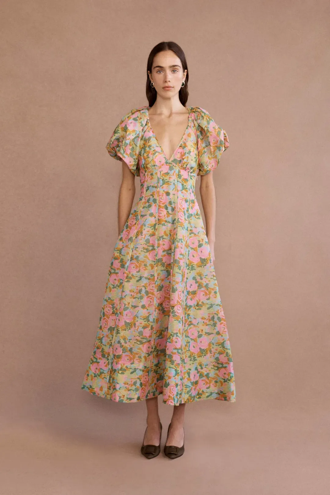 Lovaan Lorna Dress Sienna Floral Size 8 for rent on The Volte - main image
