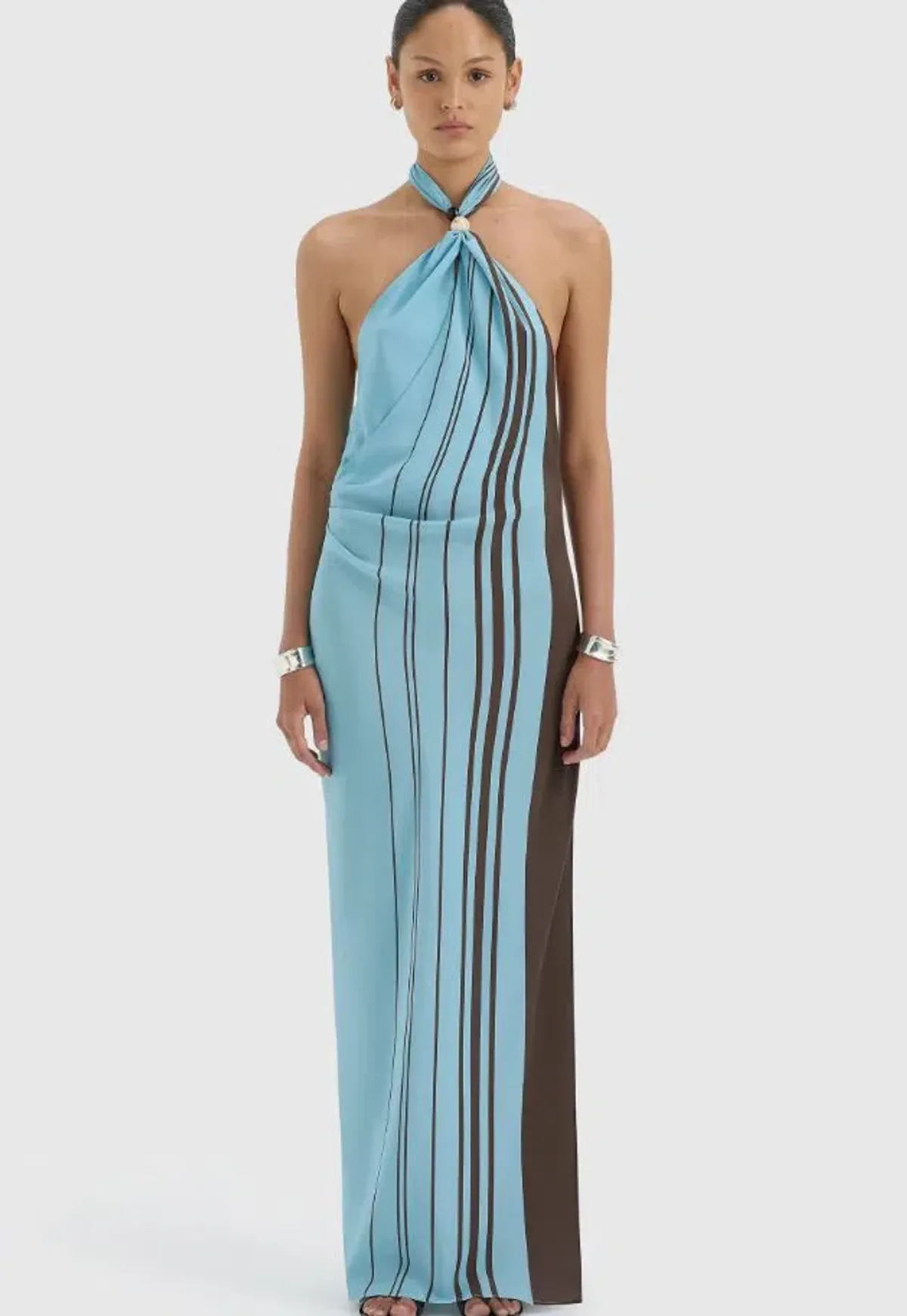 Sir Rioja Halter Scarf Maxi Dress Size 1/8 - Image 1