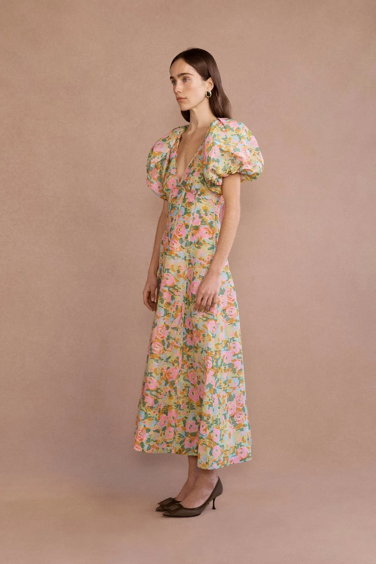 Lovaan Lorna Dress Sienna Floral Size 14 - Image 3