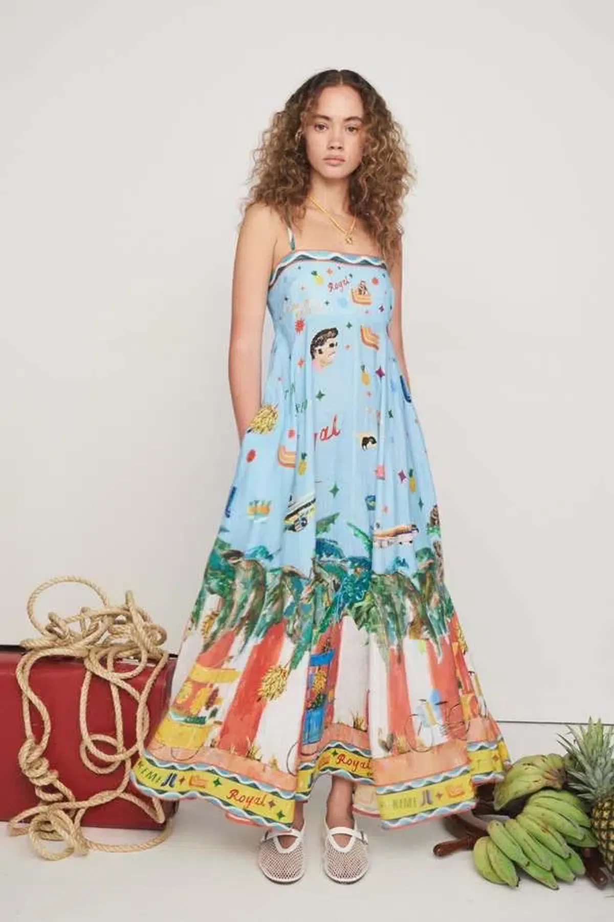 ALEMAIS All Aboard Midi Sundress Size 10 AU - Image 12