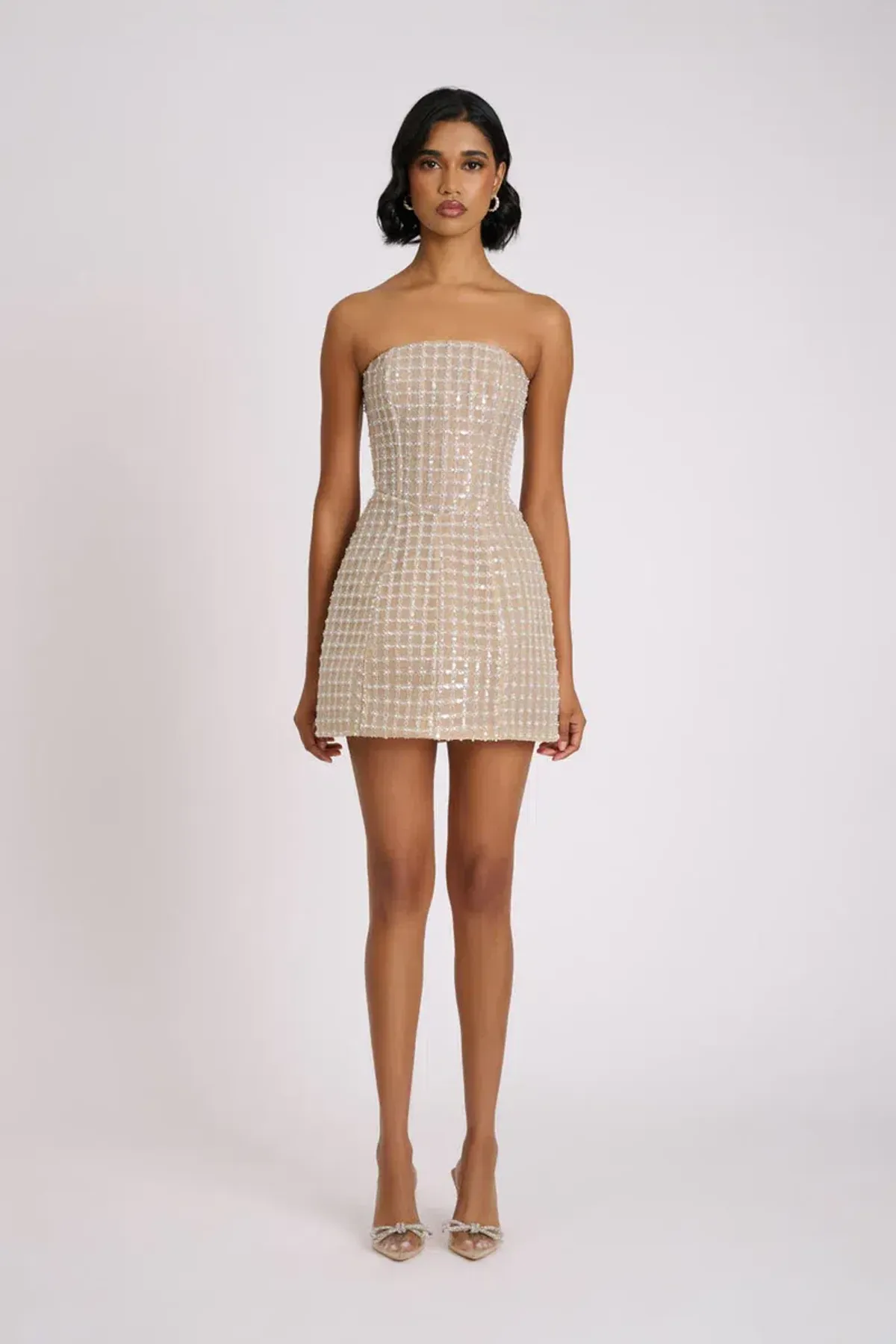 ELIYA THE LABEL Serafina Dress XS Silver Nude - Image 1