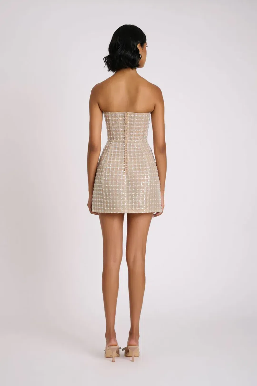 ELIYA THE LABEL Serafina Dress XS Silver Nude for rent on The Volte - main image