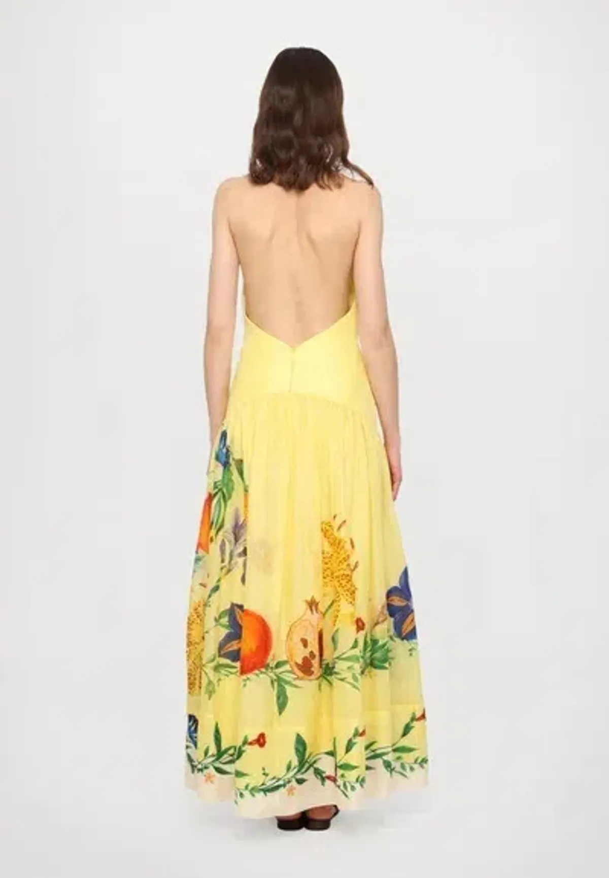 Alemais Dahlia Halter Maxi Gown Yellow Size AU 10 - Image 15