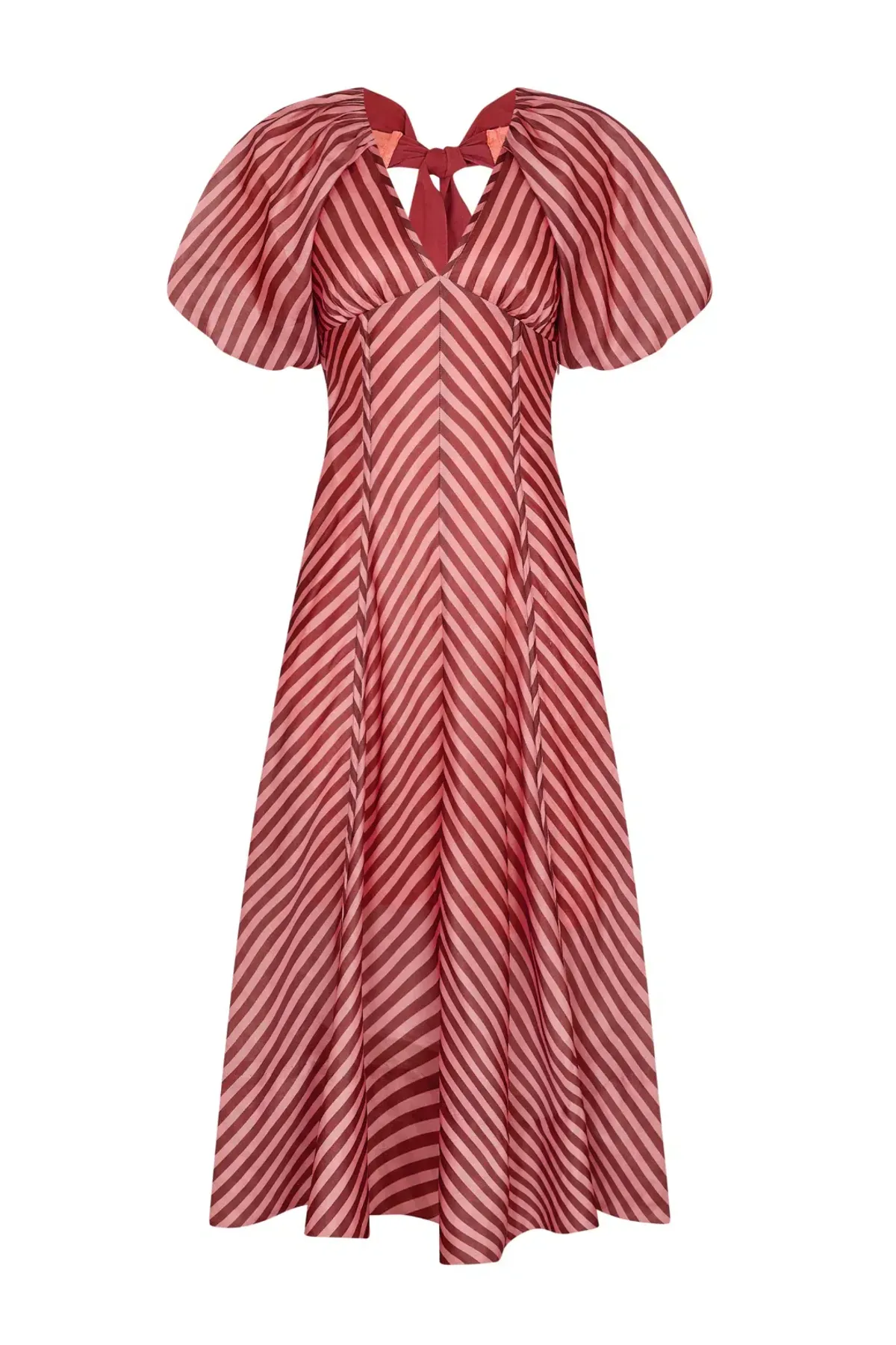 Lovaan Tess Dress Humbug Stripe Red Size 8 - Image 4