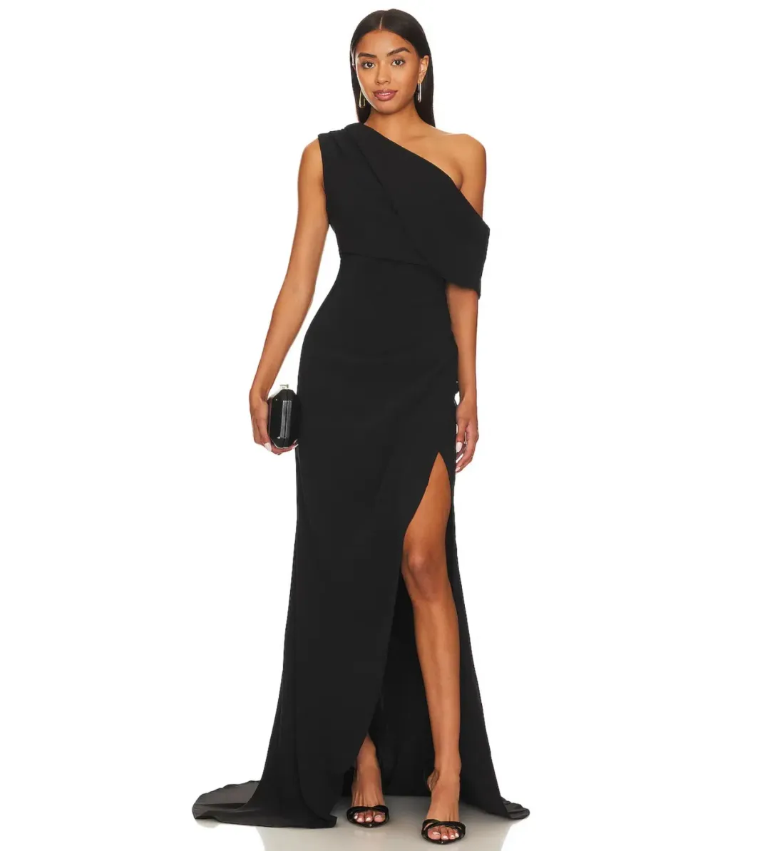 Elliatt Isadora Off the Shoulder Maxi Gown in Black Size XXL / 16 for rent on The Volte - main image