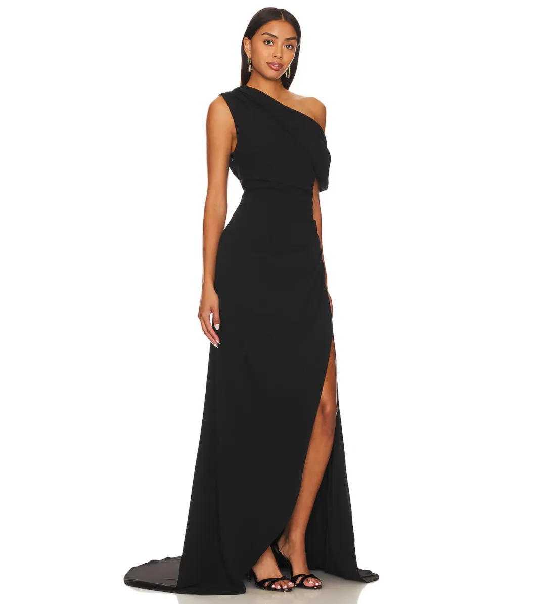 Elliatt Isadora Off the Shoulder Maxi Gown in Black Size XXL / 16 for rent on The Volte - main image