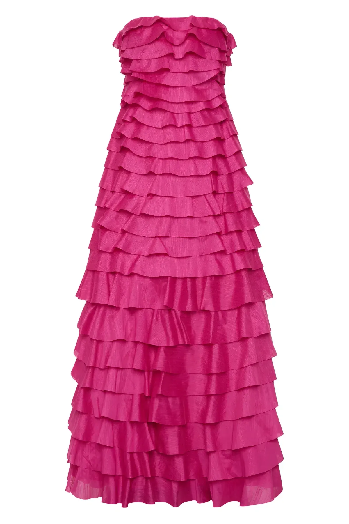 Aje / Fleur Pleated Gown / Magenta / Size 12 - Image 6
