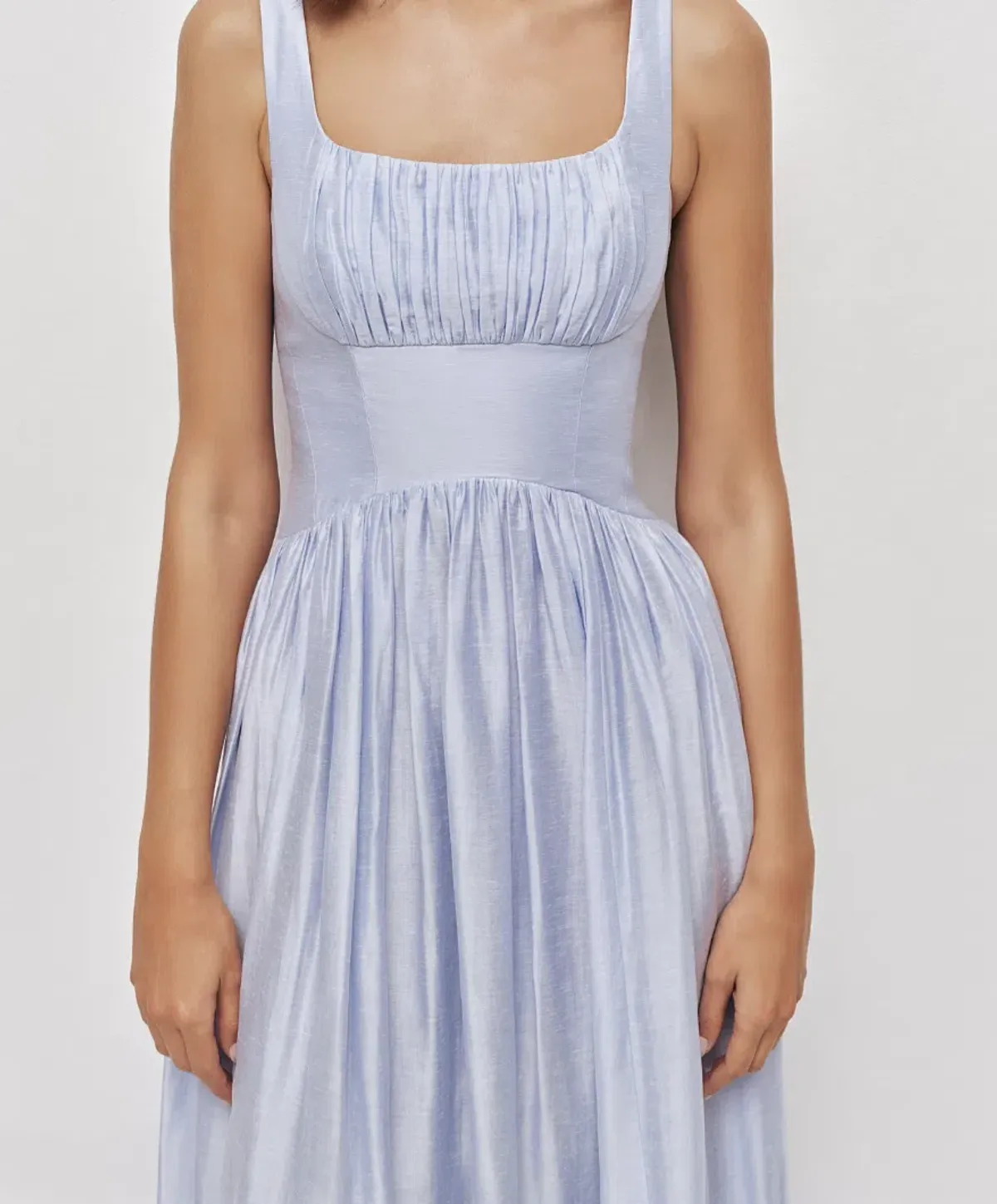 Aje Mist Midi Dress - Light Blue Size 12 - Image 3
