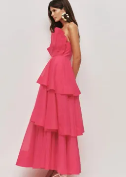 Aje Selestia Gown in Pink Magenta Size 6 for rent on The Volte - image 1