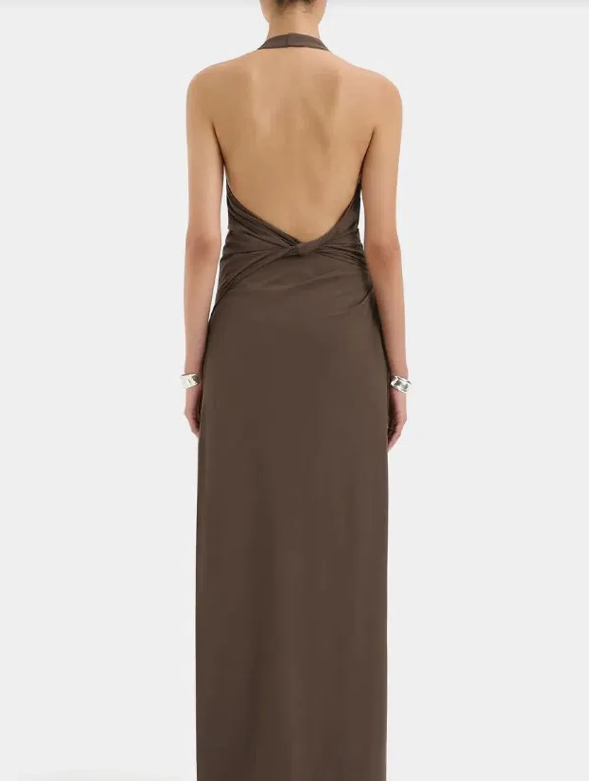 Sir Sol Halter Gown in Mocha Size 0/6 - Image 2