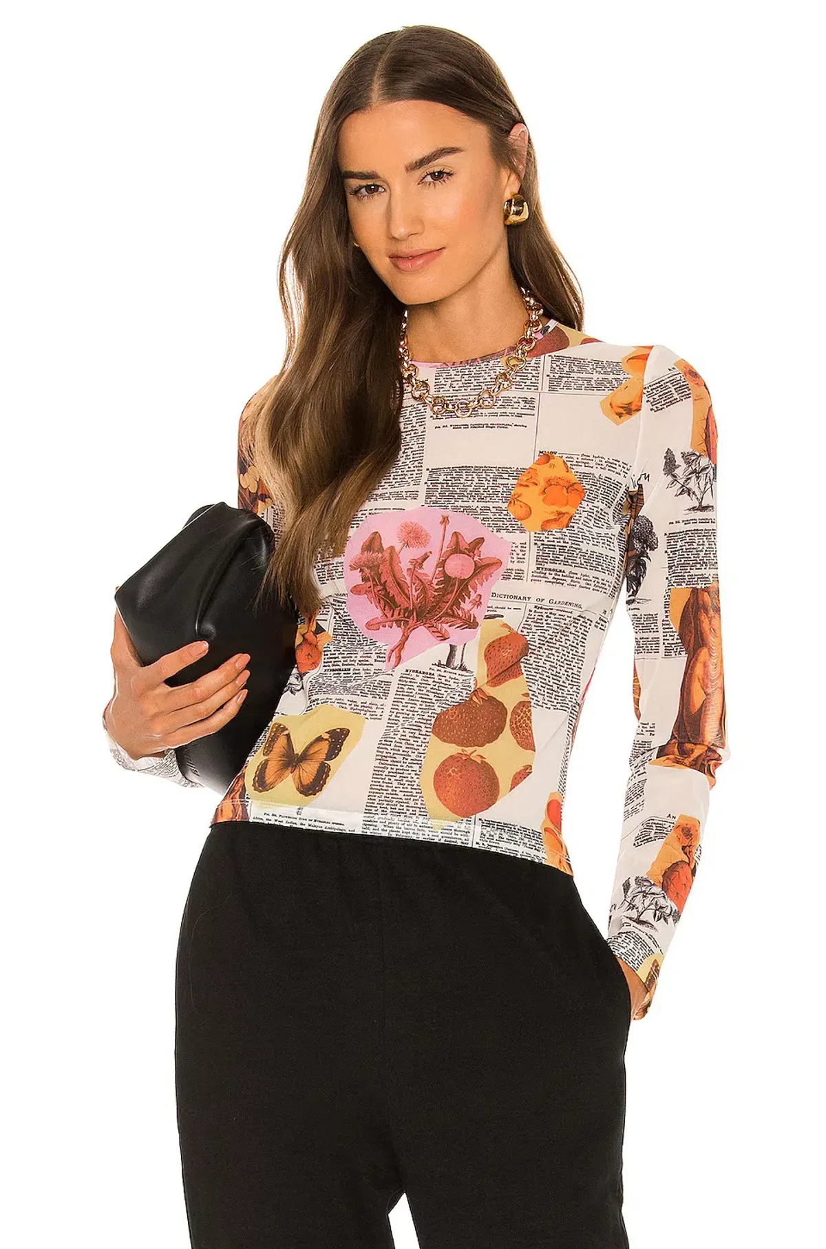 Miaou Botanica Mesh long sleep top size S - Image 3