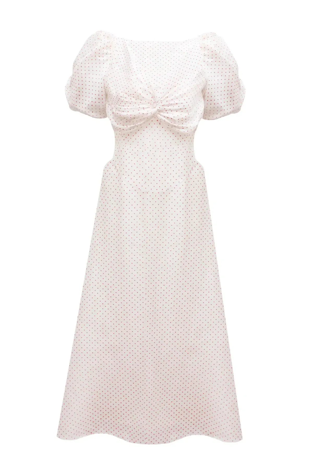 Lovaan Tallulah Dress Red and White Spot Size 12 - Image 4