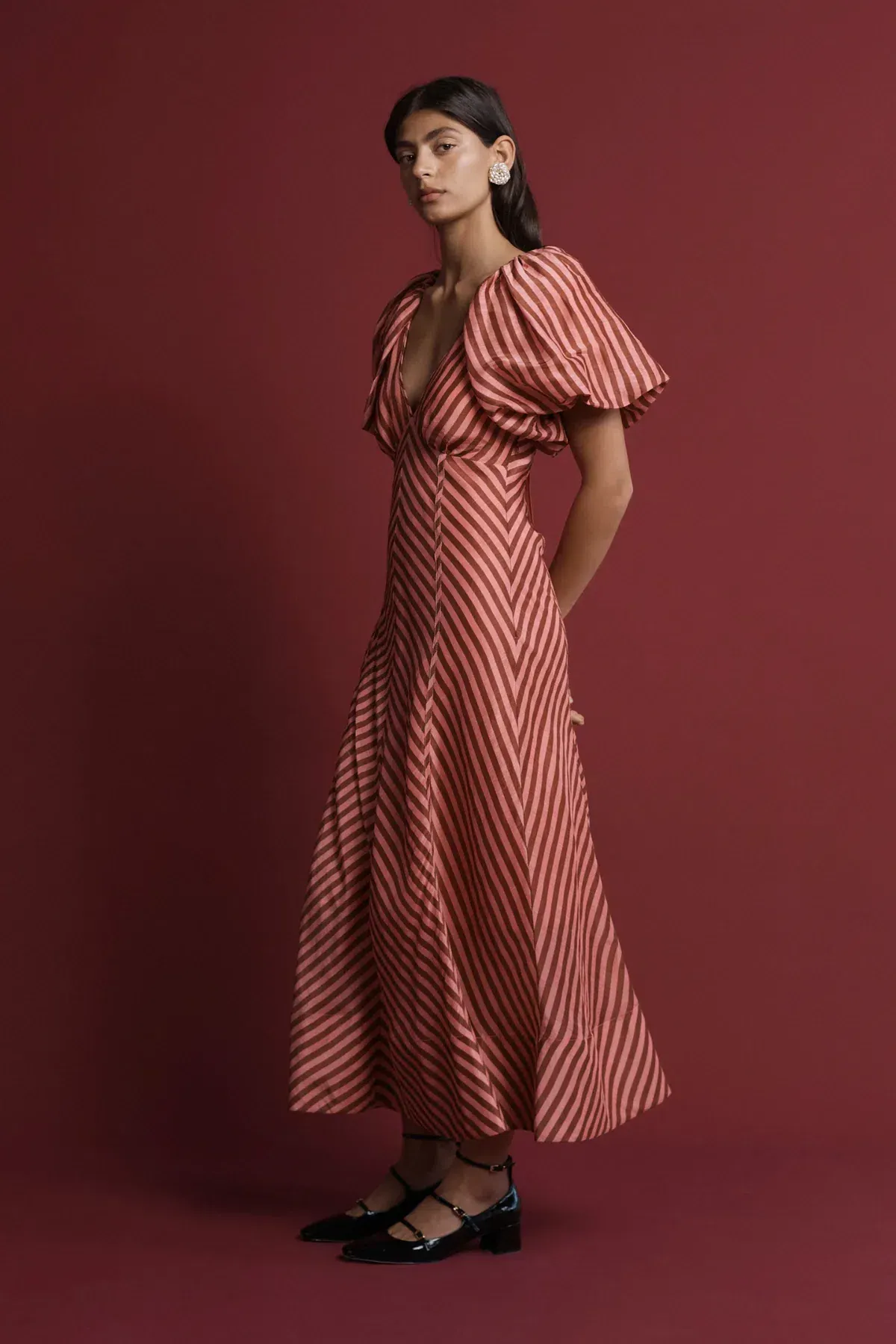 Lovaan Tess Dress Humbug Stripe Size 10 - Image 3