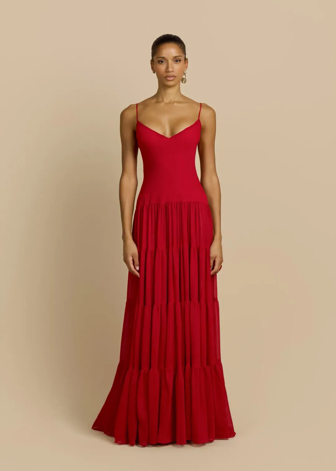 Arcina Ori Delphina Dress Red | S/8 for rent on The Volte - main image