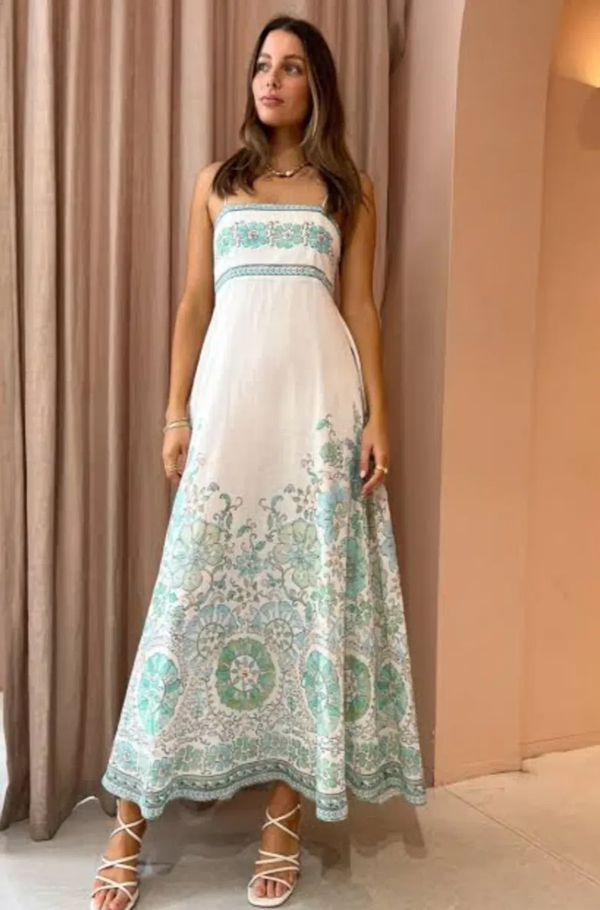 Kate Ford Aegina Bodice Dress in Multi Size 1 AU 8 - Image 1
