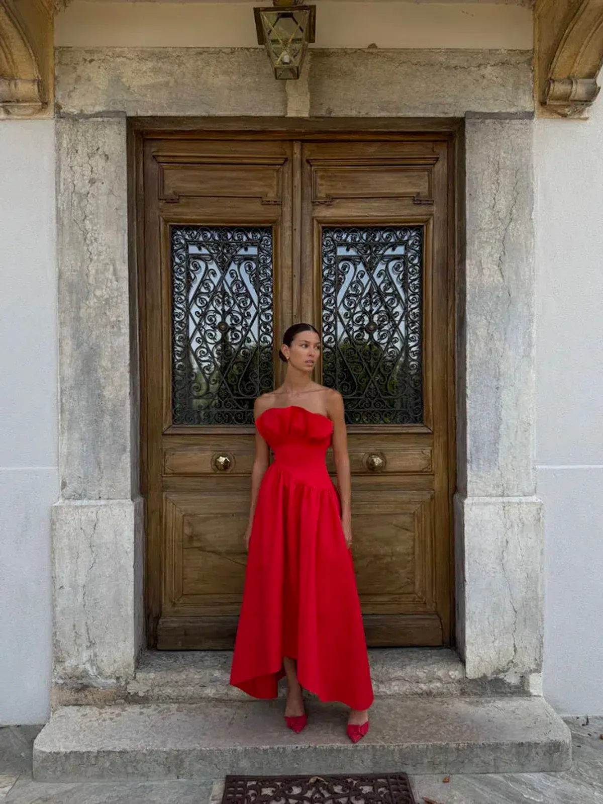 Elliatt Laurel Maxi Dress in Red Size S/AU 8 - Image 2