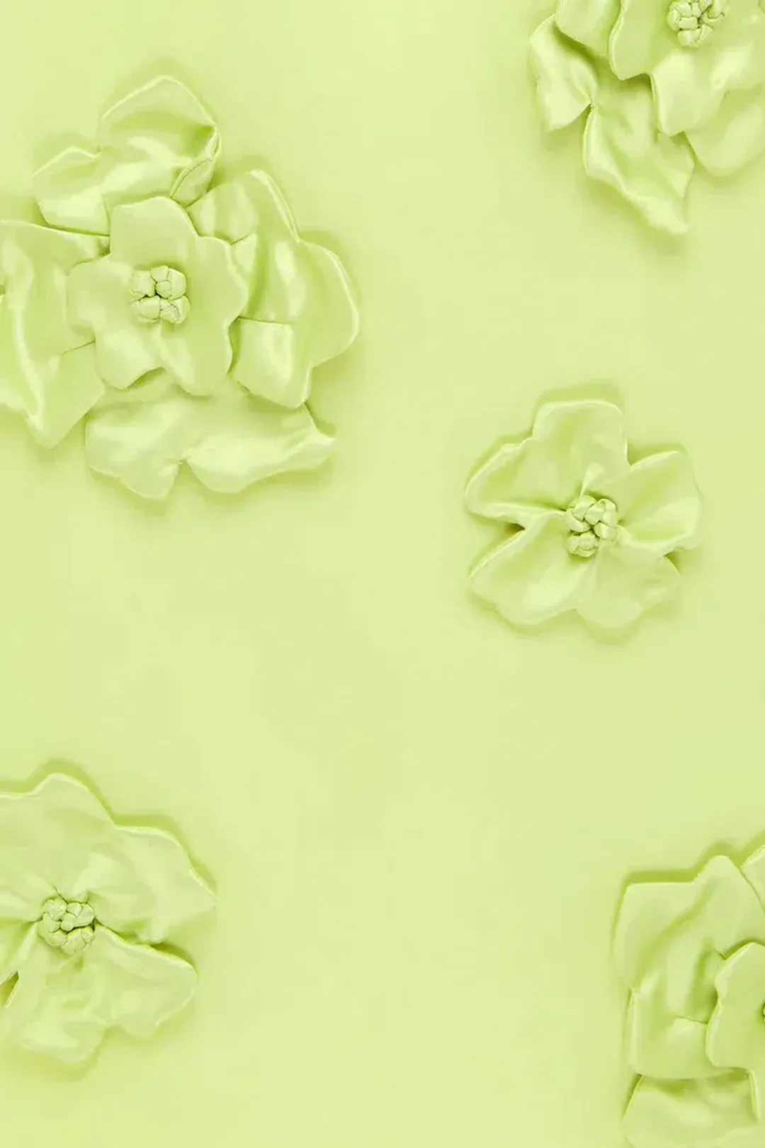 Leo Lin Leia Petal Mini Dress - Chartreuse - AU 16 (US 12) for rent on The Volte - main image