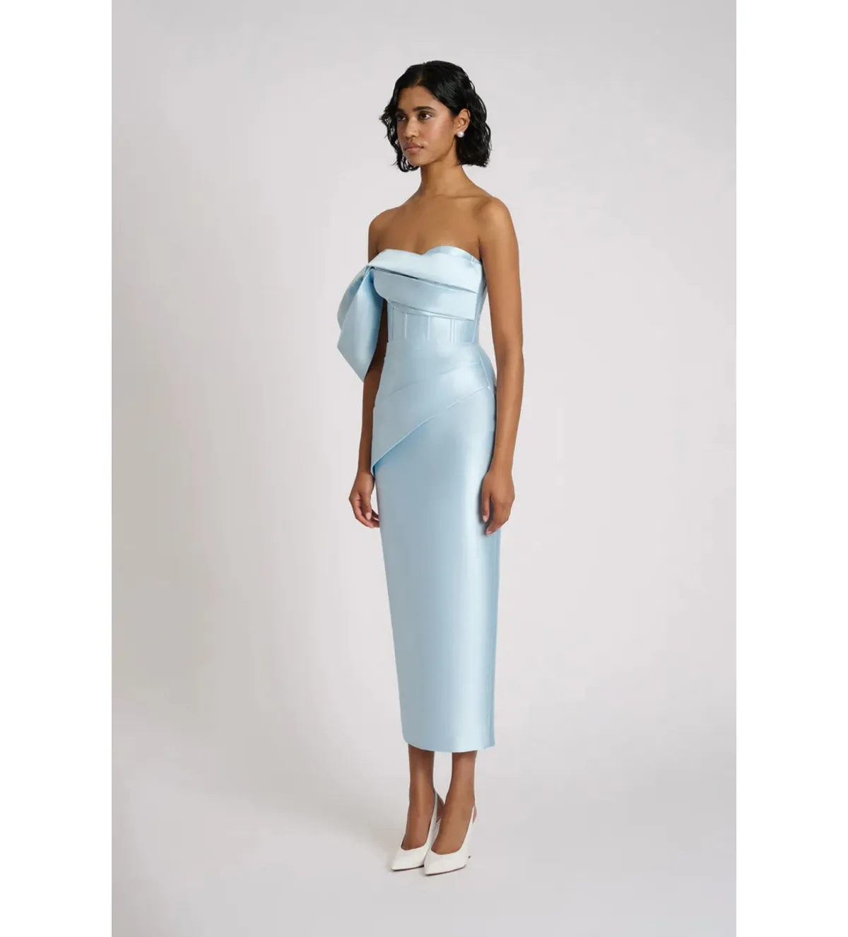 Eliya The Label Maisie Midi Dress Blue Size M AU 10 - Image 4
