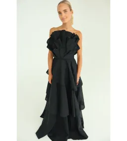 Aje Selestia Maxi Gown in Black Size 10 for rent on The Volte - image 2