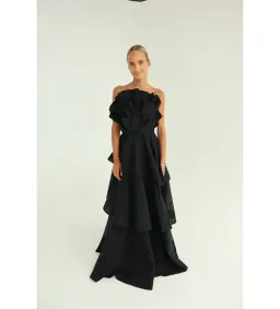 Aje Selestia Maxi Gown in Black Size 10 for rent on The Volte - image 1