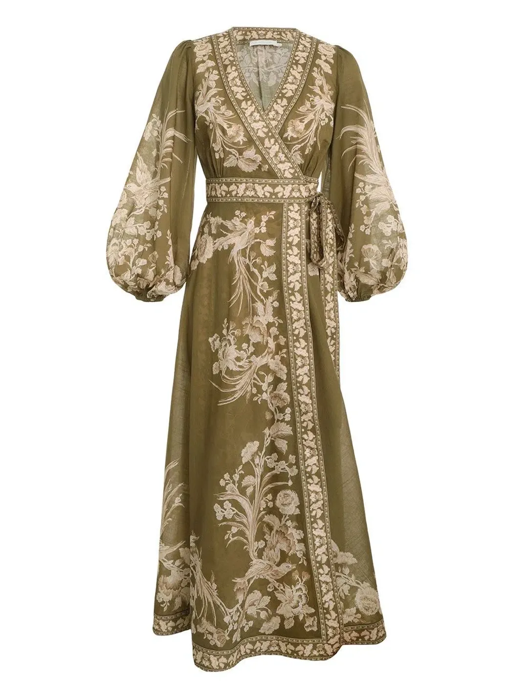 Zimmermann Anneke wrap midi dress size 4 / aus 16 for rent on The Volte - main image