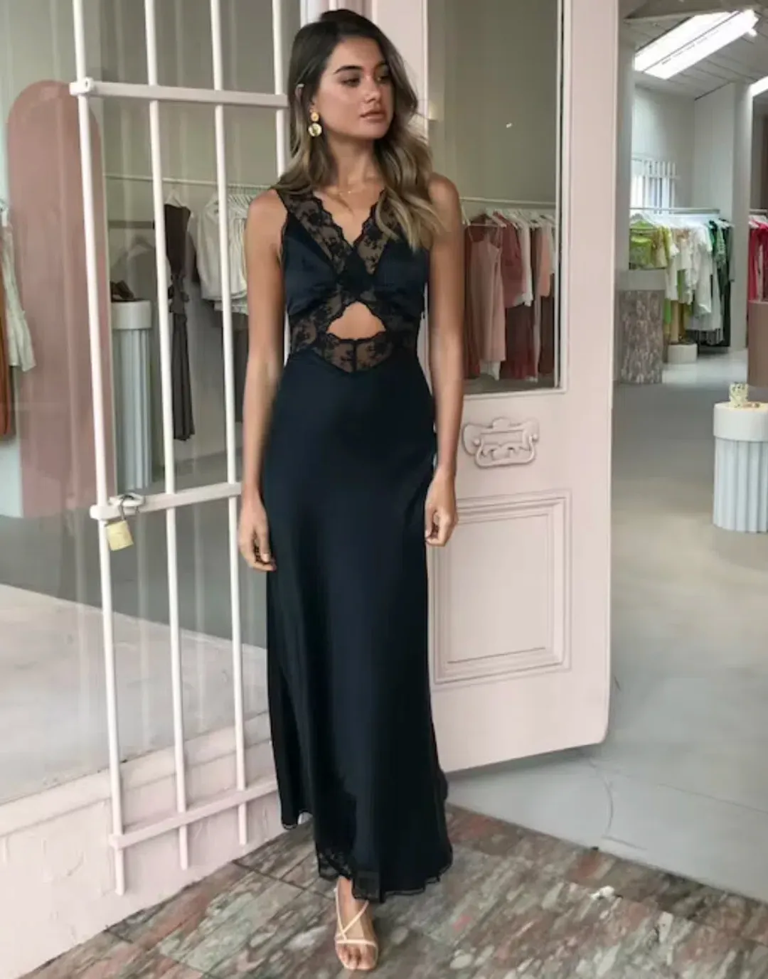 Sir the Label Aries Dress Black for rent on The Volte - main image