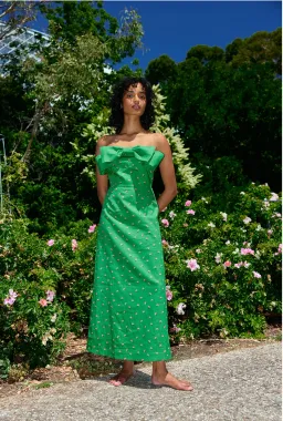 Aston Studio Jemima Dress Leaf Green for rent on The Volte - image 1