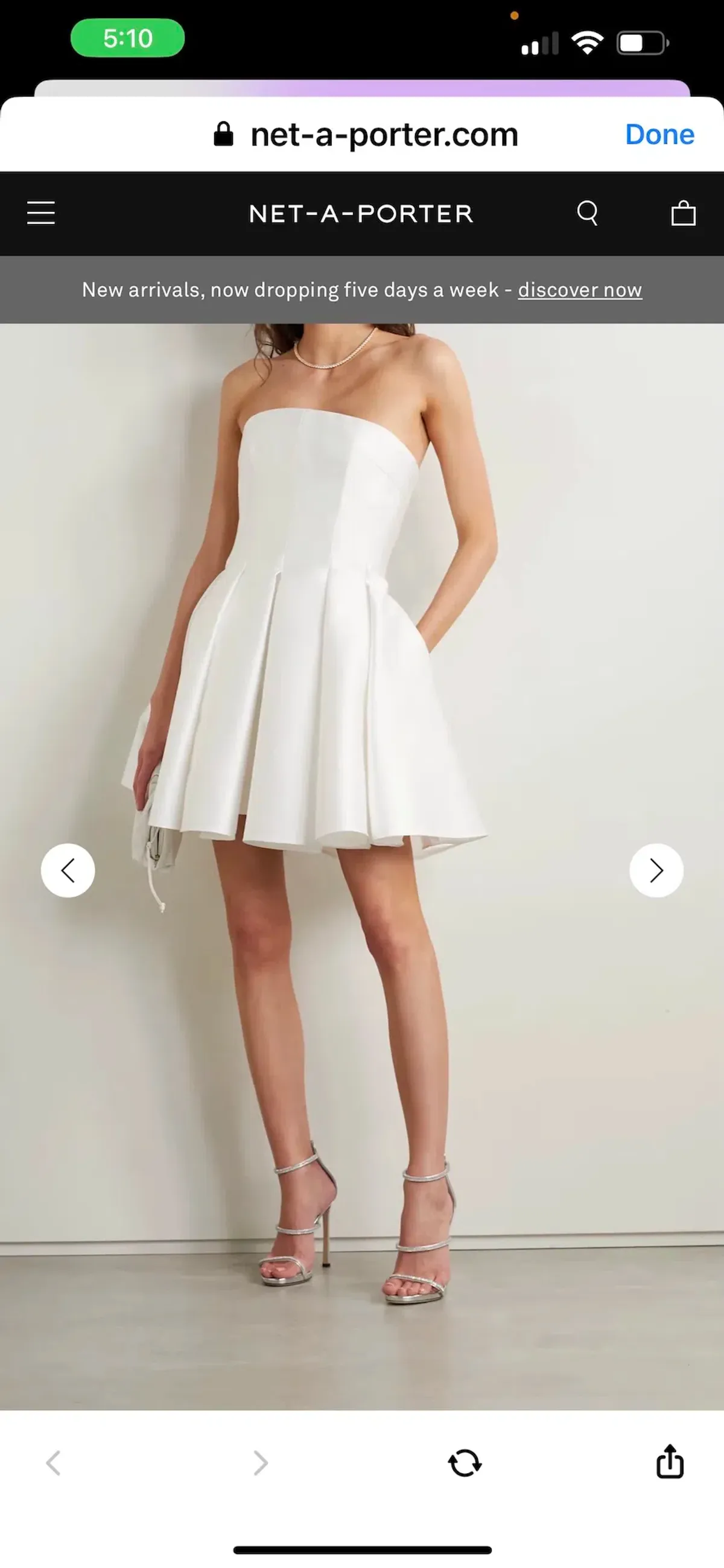 Alex Perry Satin Mini Dress Size 12 - Image 1