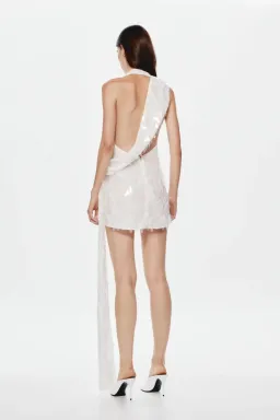Misha Collection The Sapphire Sequin Mini Dress for rent on The Volte - image 2