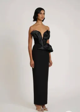 Eliya the Label Auri Gown black XS for rent on The Volte - image 4