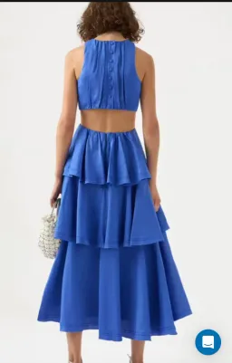 Aje wave cut midi dress - size 12 for rent on The Volte - image 2