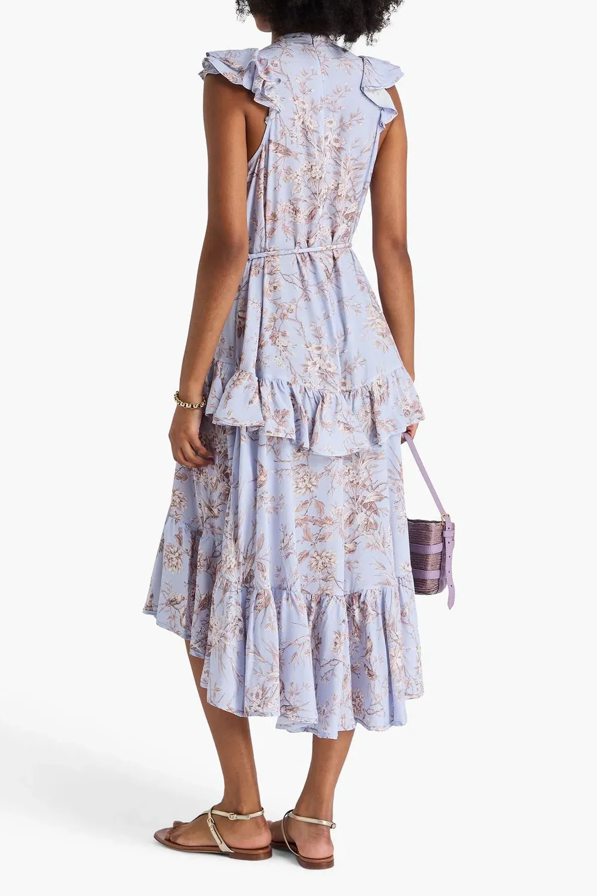Zimmermann RUFFLED FLORAL PRINT CREPE MIDI size 0 / 8 - Image 2