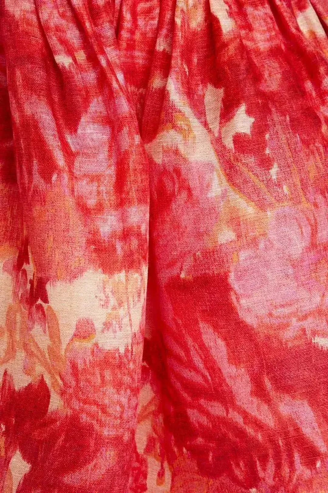 Zimmermann High Tide Mini Dress in Pink Ikat Floral Size 1 / AU 10 for rent on The Volte - main image