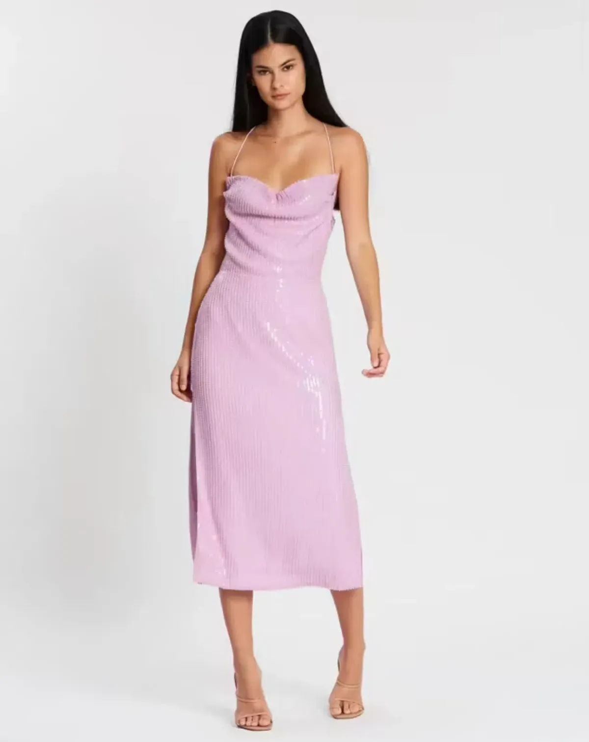 Misha Devon Dress Lilac Sequin for rent on The Volte - main image