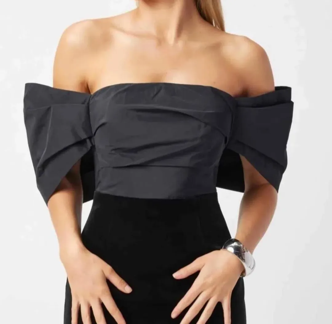 Bianca and Bridgett Black Gown for rent on The Volte - main image