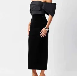 Bianca and Bridgett Black Gown for rent on The Volte - image 1