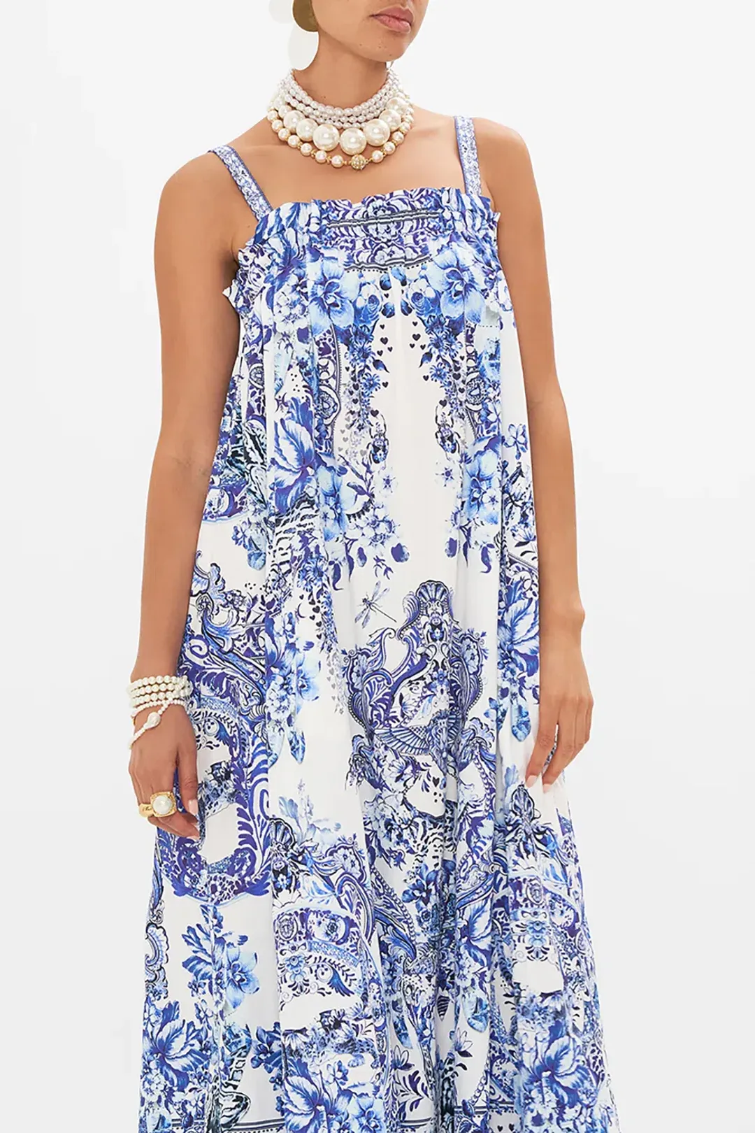 Camilla Wide Strap Sundress Glaze And Graze size XL/XXL for rent on The Volte - main image